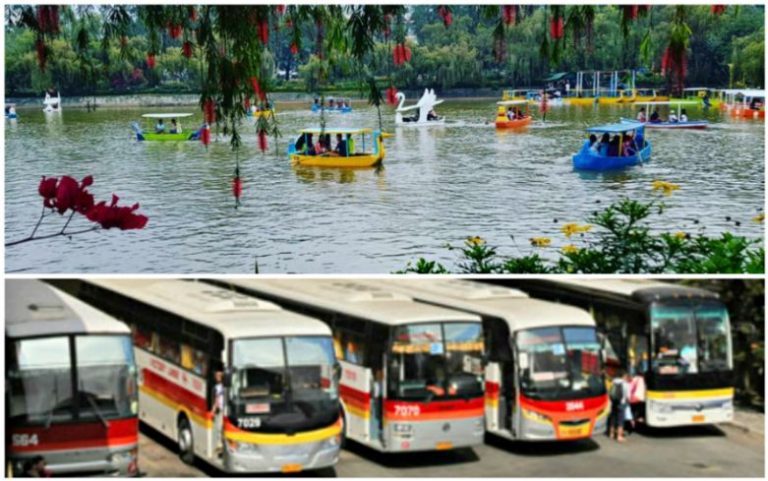 tourist bus going to baguio